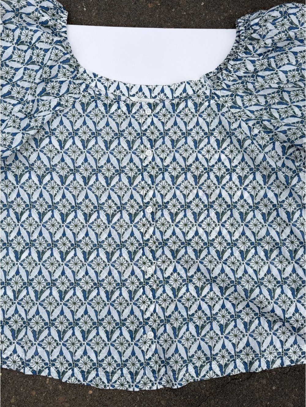 NWT Caslon Bubble Sleeve Tunic Shirt 1X